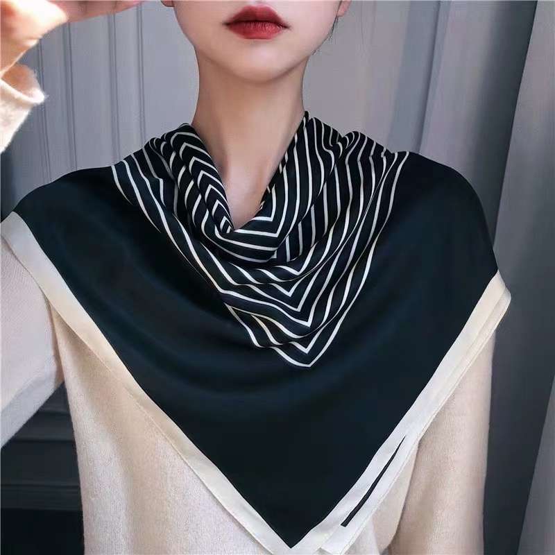 Women's Fashion Trends All Seasons Available Silk Square Silk Feel