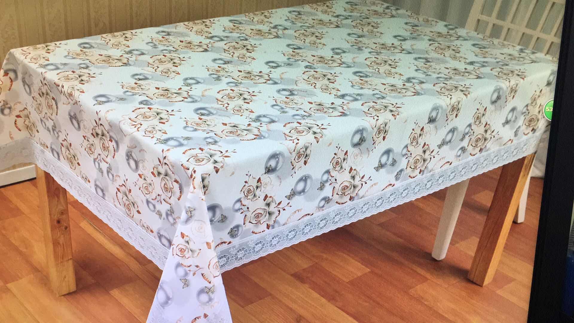 EVA 3 inch lace tablecloth Table cloth Waterproof, oil and stain proof tablecloth thumbnail