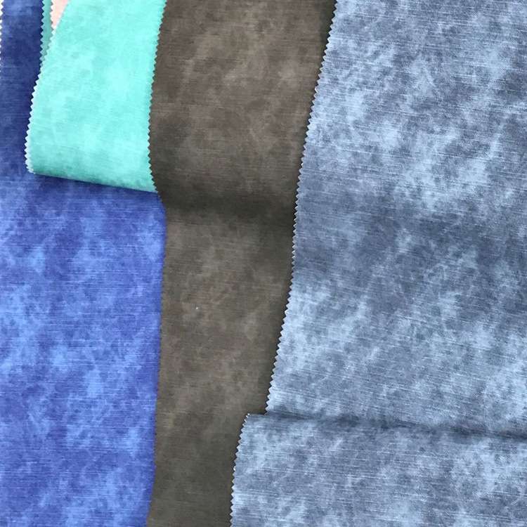 PU eco-friendly denim textured Yamba spunlace non-woven fabric details Picture