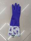 紫色加棉接袖手套