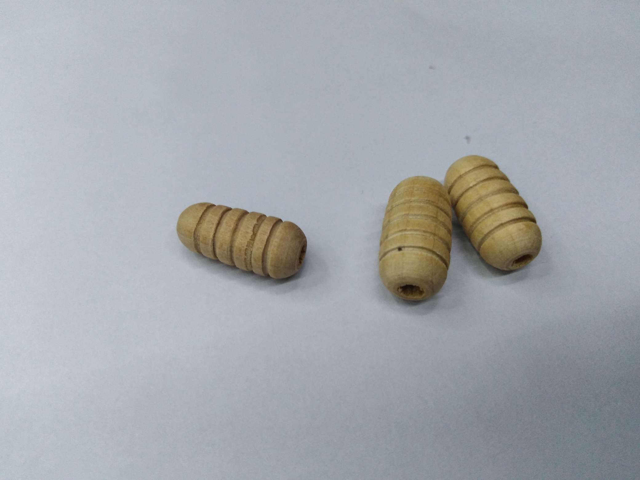 diy wooden 20*10mm threaded bead necklace accessories and clothing accessories factory direct sales