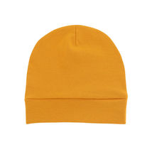 春夏秋新款纯棉宝宝胎帽单层薄款婴幼儿帽子橙色儿童套头帽
