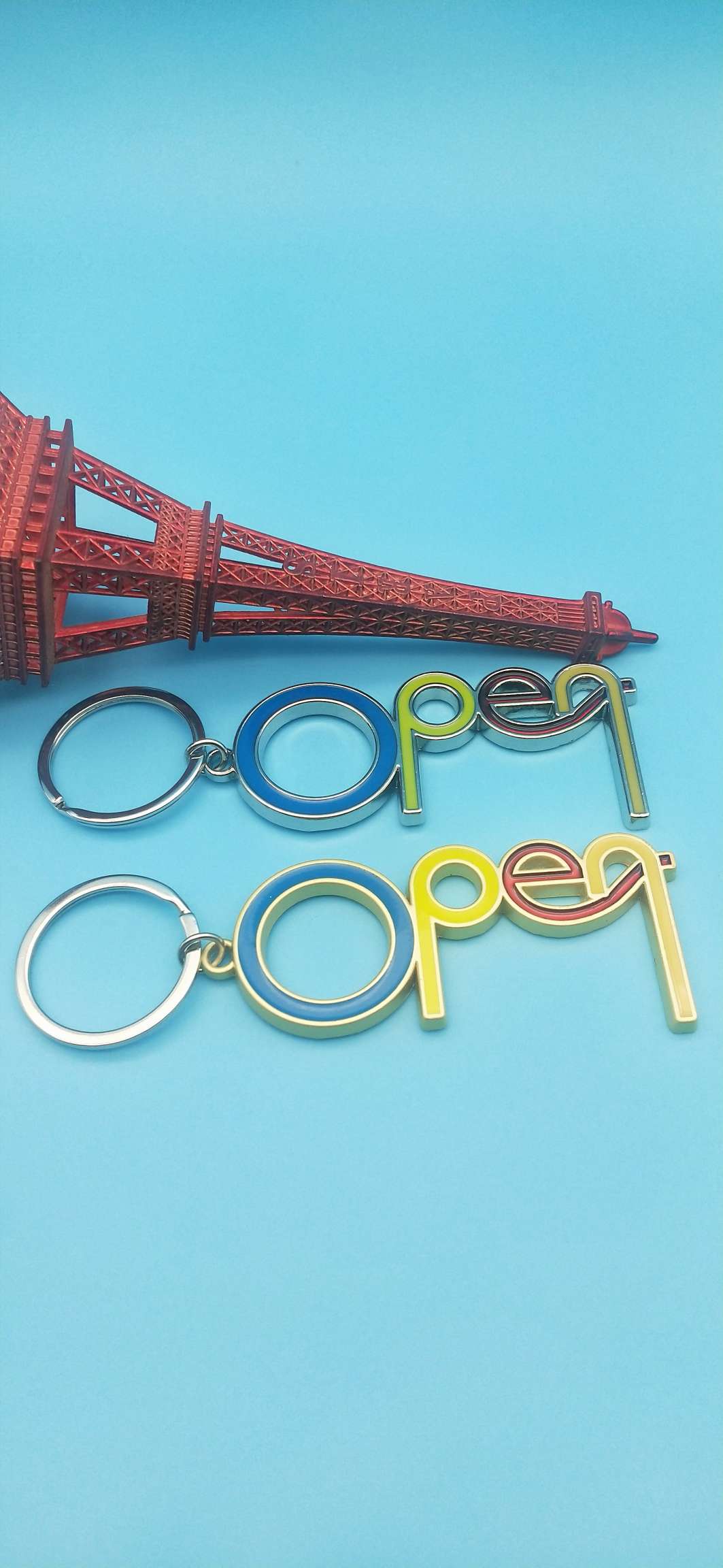 OPEN English letter keychain undefined