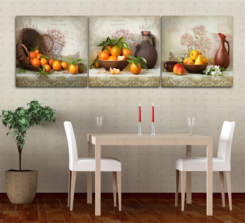 Nordic style restaurant decoration painting modern simple dining room hanging painting black and white creative Nordic style kitchen fresco dining room decoration 40*60 hotel bedside painting can be customized thumbnail