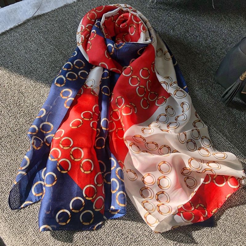 Silk Scarf Female Korean Version Long Hangzhou Silk Winter Shawl Scarf Scarf Scarf Scarf Thin Super Beach Scarf Scarf Item Picture