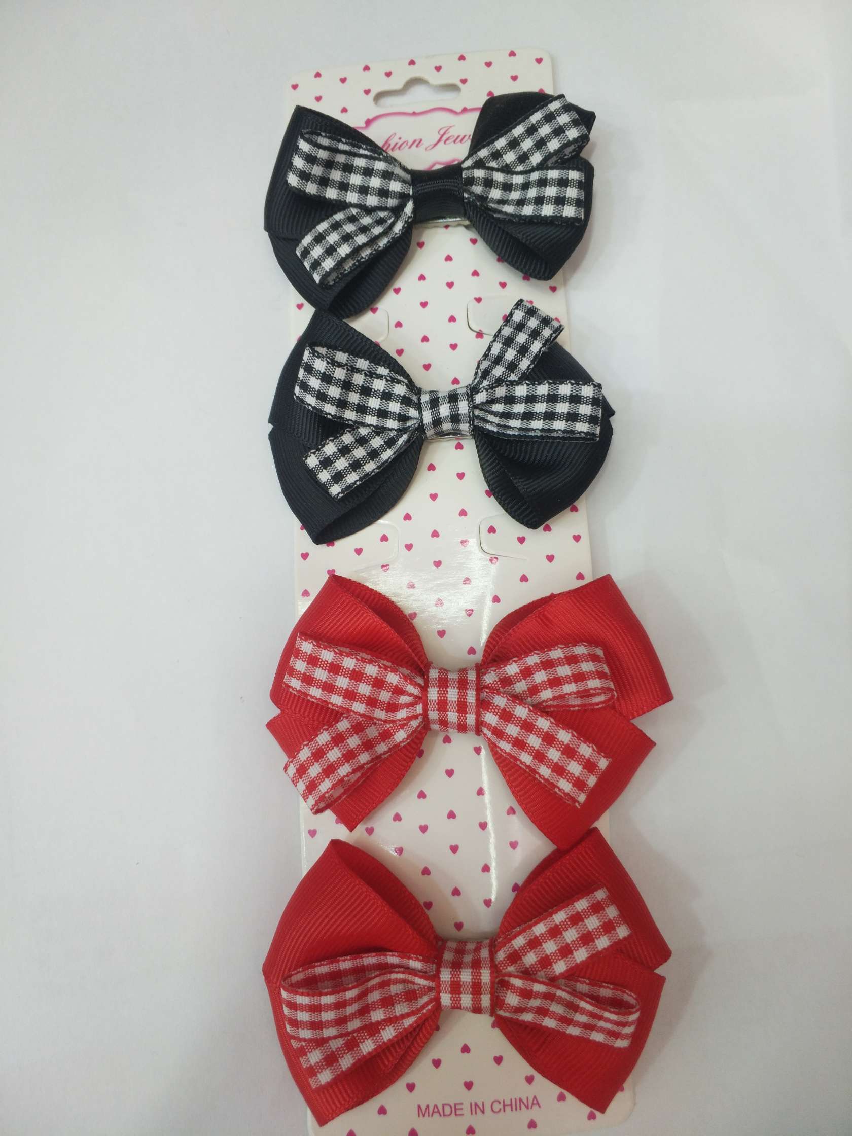 格子布蝴蝶结
