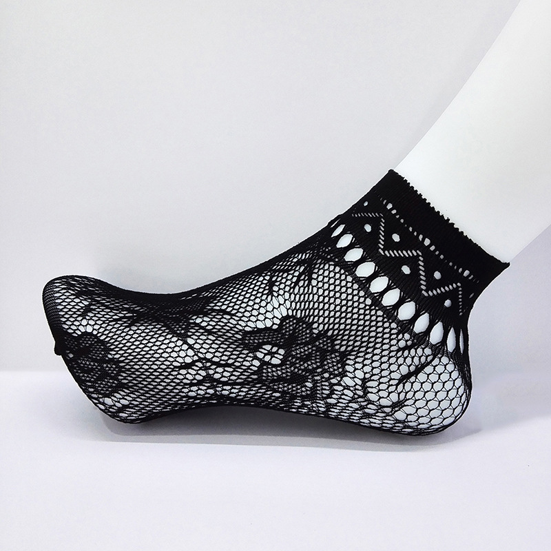 Wholesale of popular thin breathable socks for women on Taobao, jacquard sexy and fashionable short socks for women from Yiwu factory details Picture