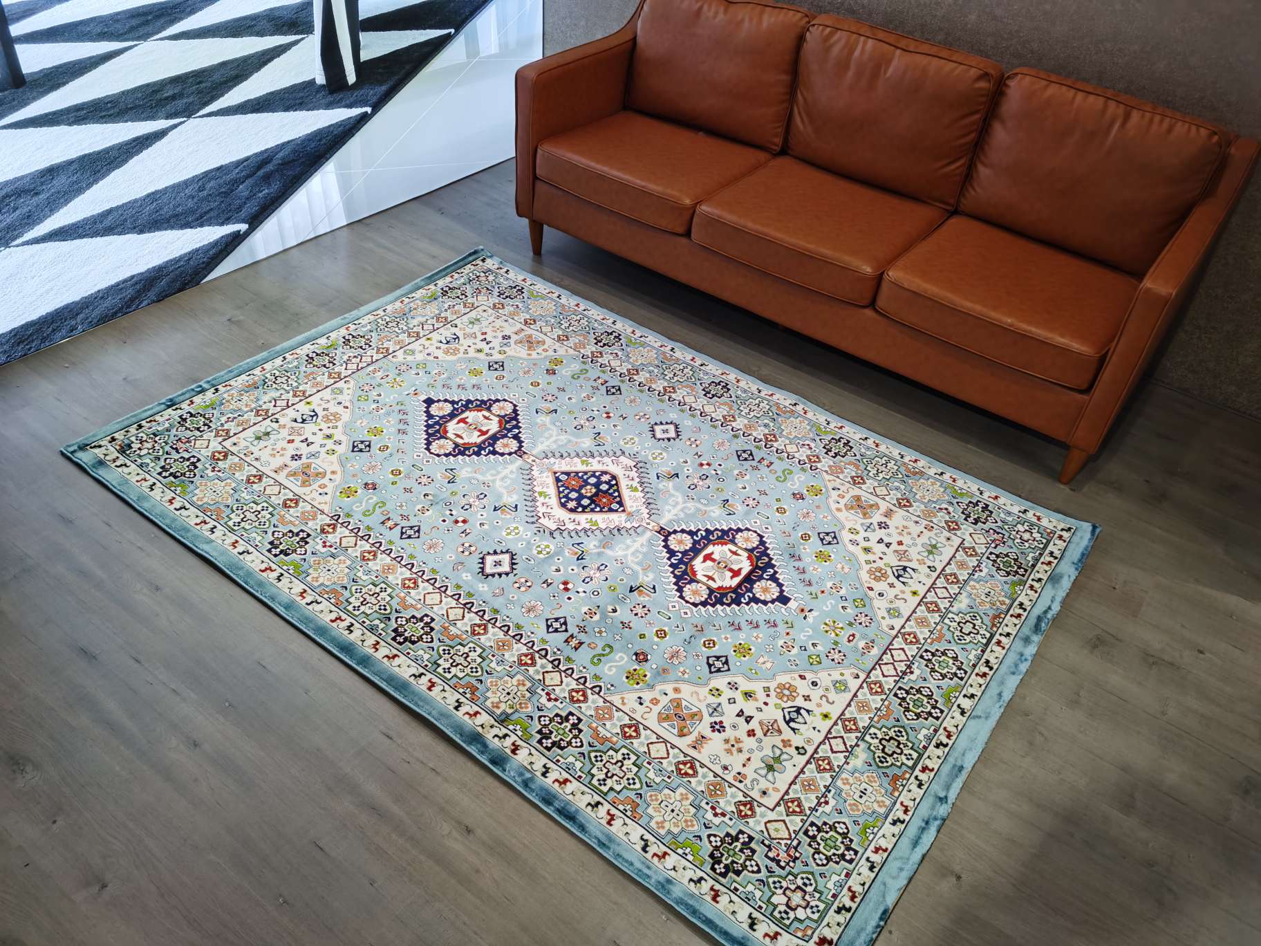 Inicio chenille poliéster alfombra estilo persa dormitorio sala de estar estudio sofá mesa de centro cojín