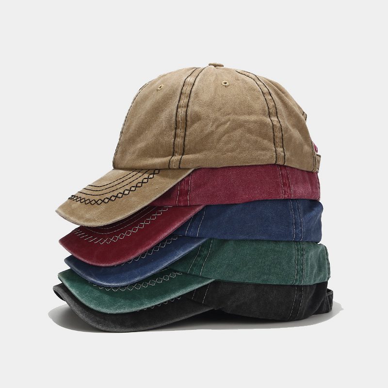 Baseball cap male European and American Ins wash vintage stitching cap female summer outdoor casual sun hat thumbnail