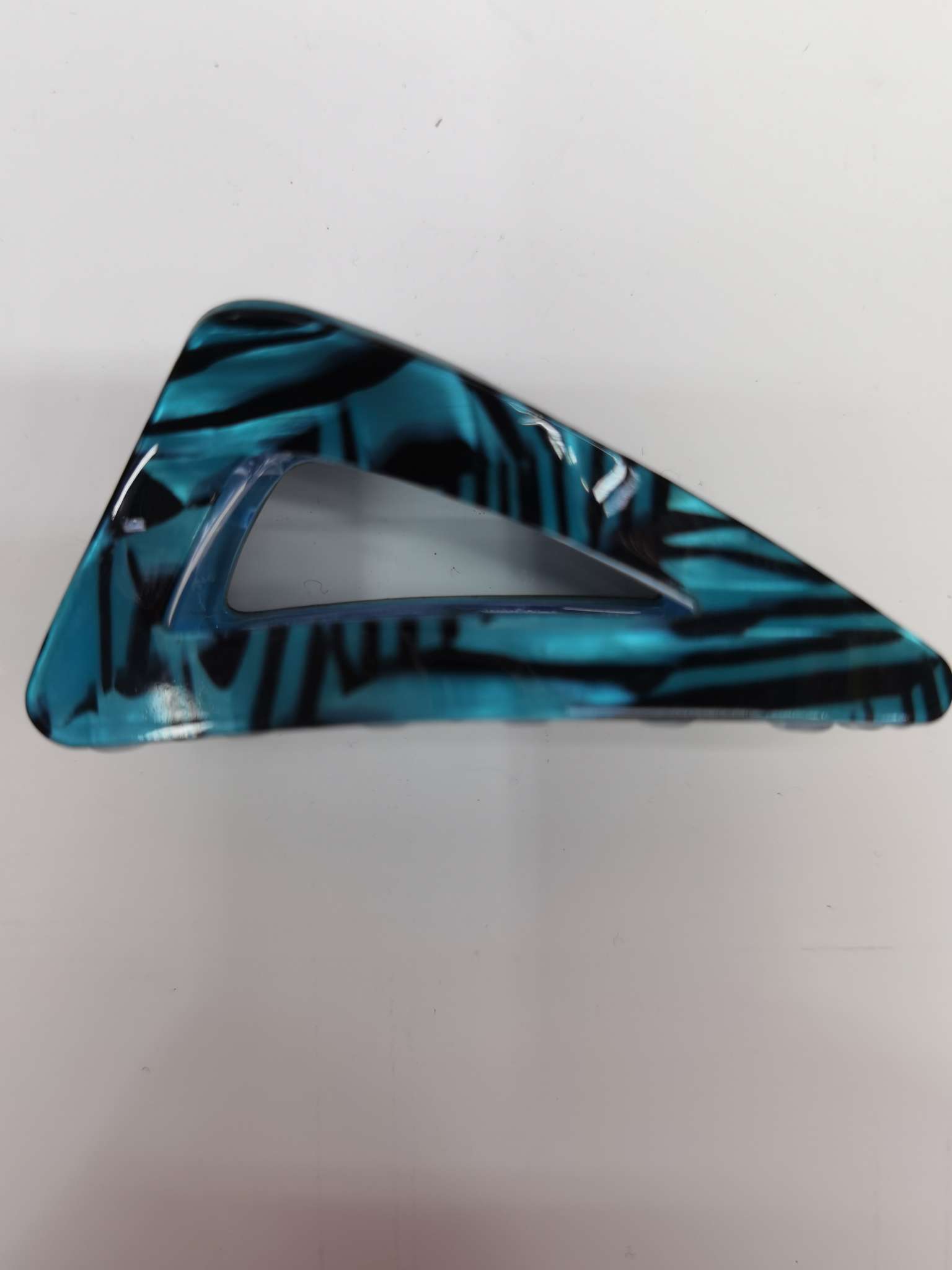 7CM三角斑马纹蓝色