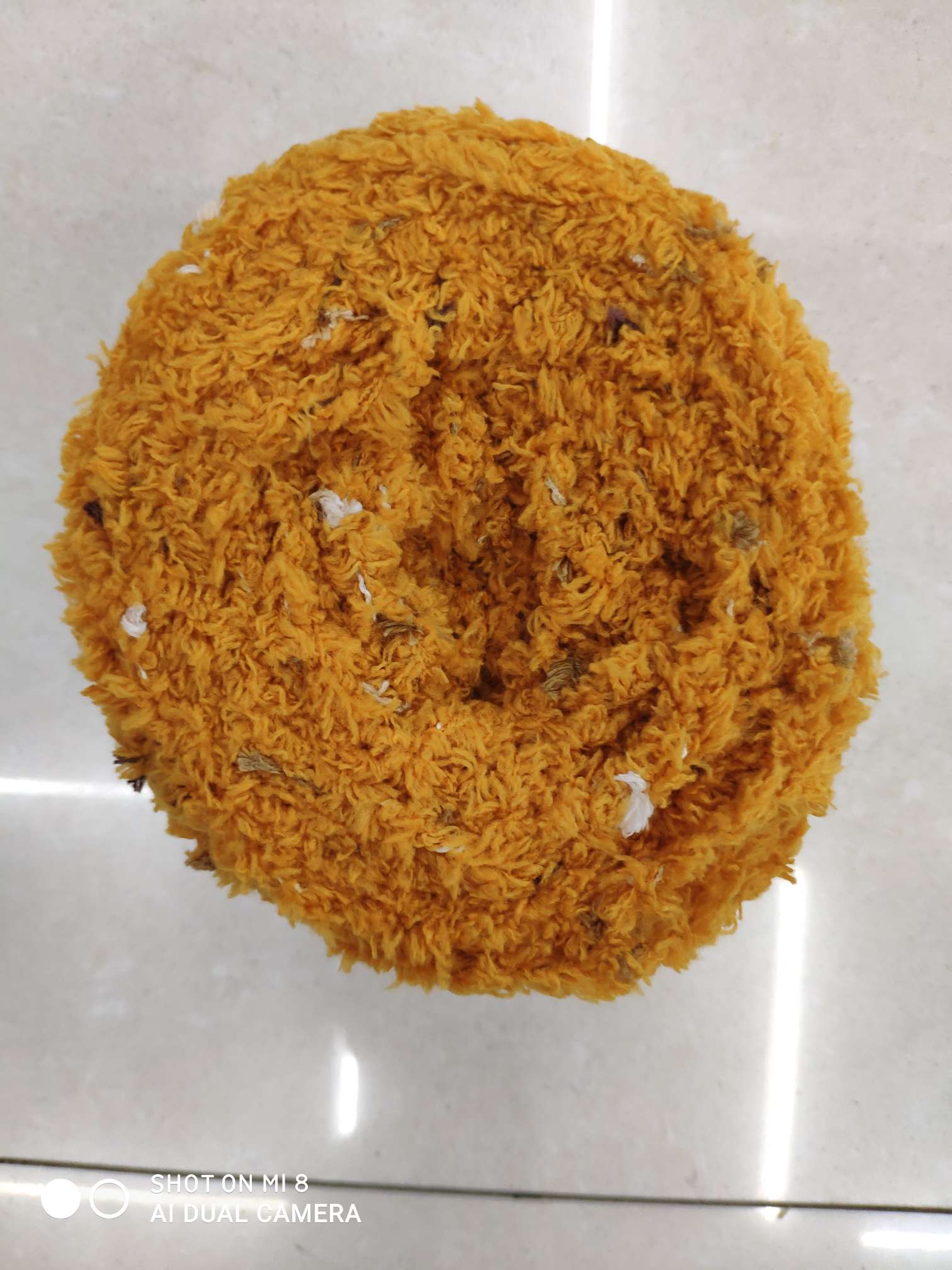 Colorful ice stripe turmeric