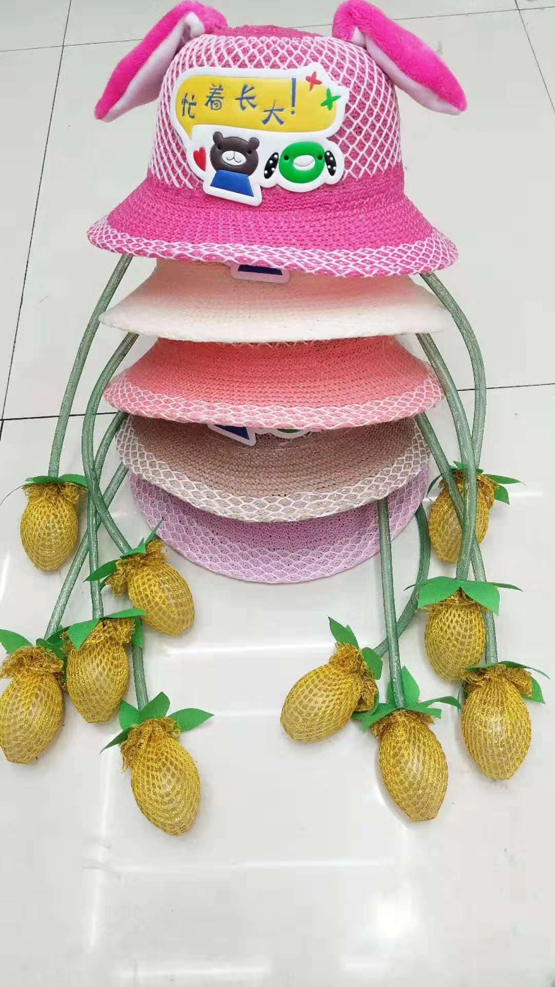 The Korean version of Douyin children's sun hat Specification drawing
