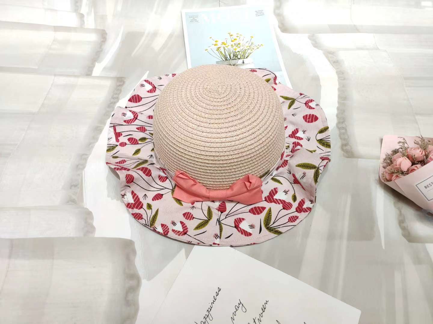 Pink floret cap thumbnail