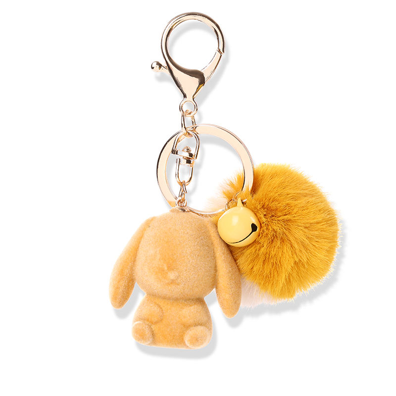 Little rabbit car keychain, cute plush bag, pendant, doll, figurine, accessory, girlish heart pendant, gift circle Application Scenario