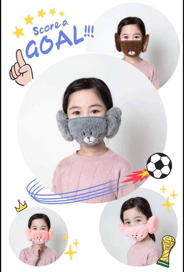 Winter two-in-one stuffed Bear