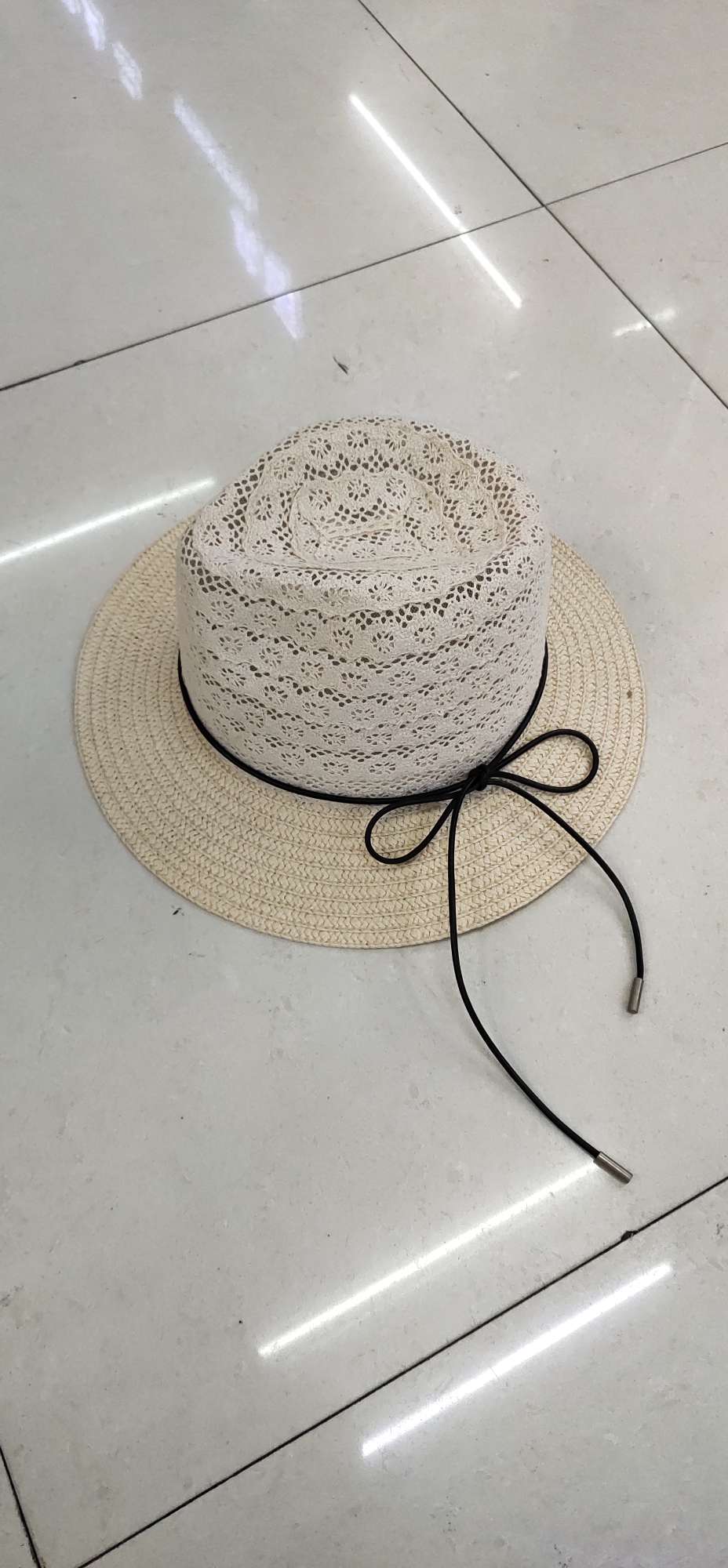 Lace patchwork top hat