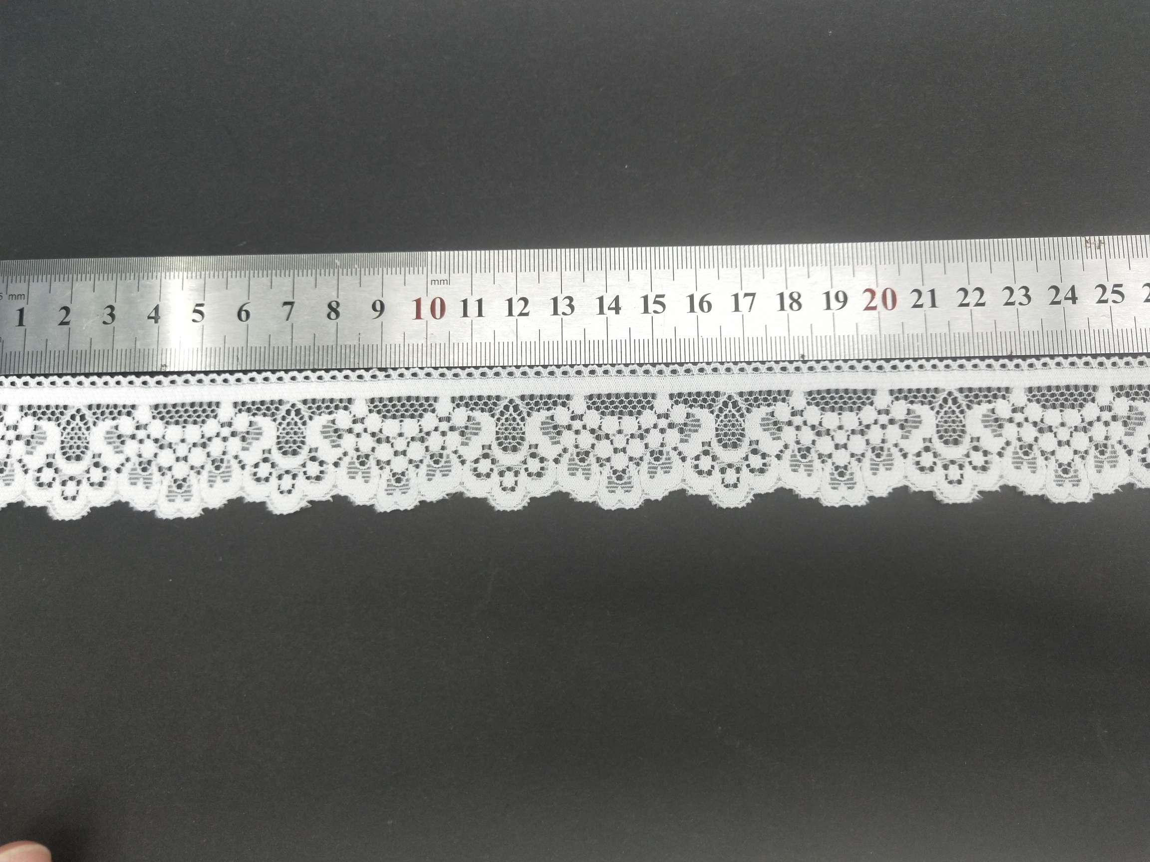 DA3041, width 3.0, new lace stretch trim, underwear and clothing accessory, Fujian Longteng trim Specification image