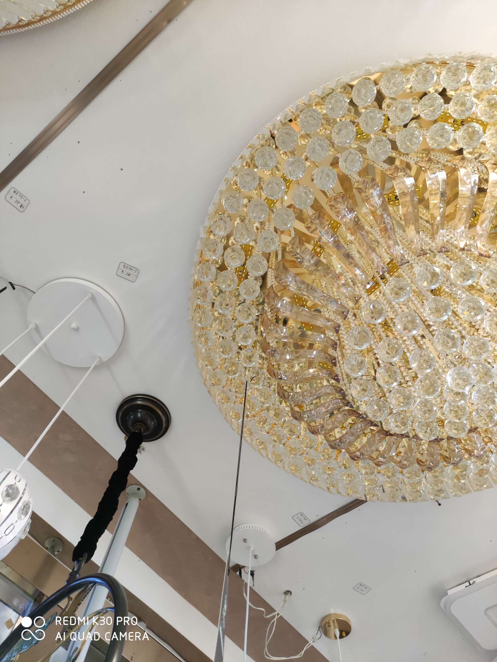Lámpara de cristal 8350/1200Cm lámpara de techo villa hotel hogar personalizado hermosa atmósfera Specification image