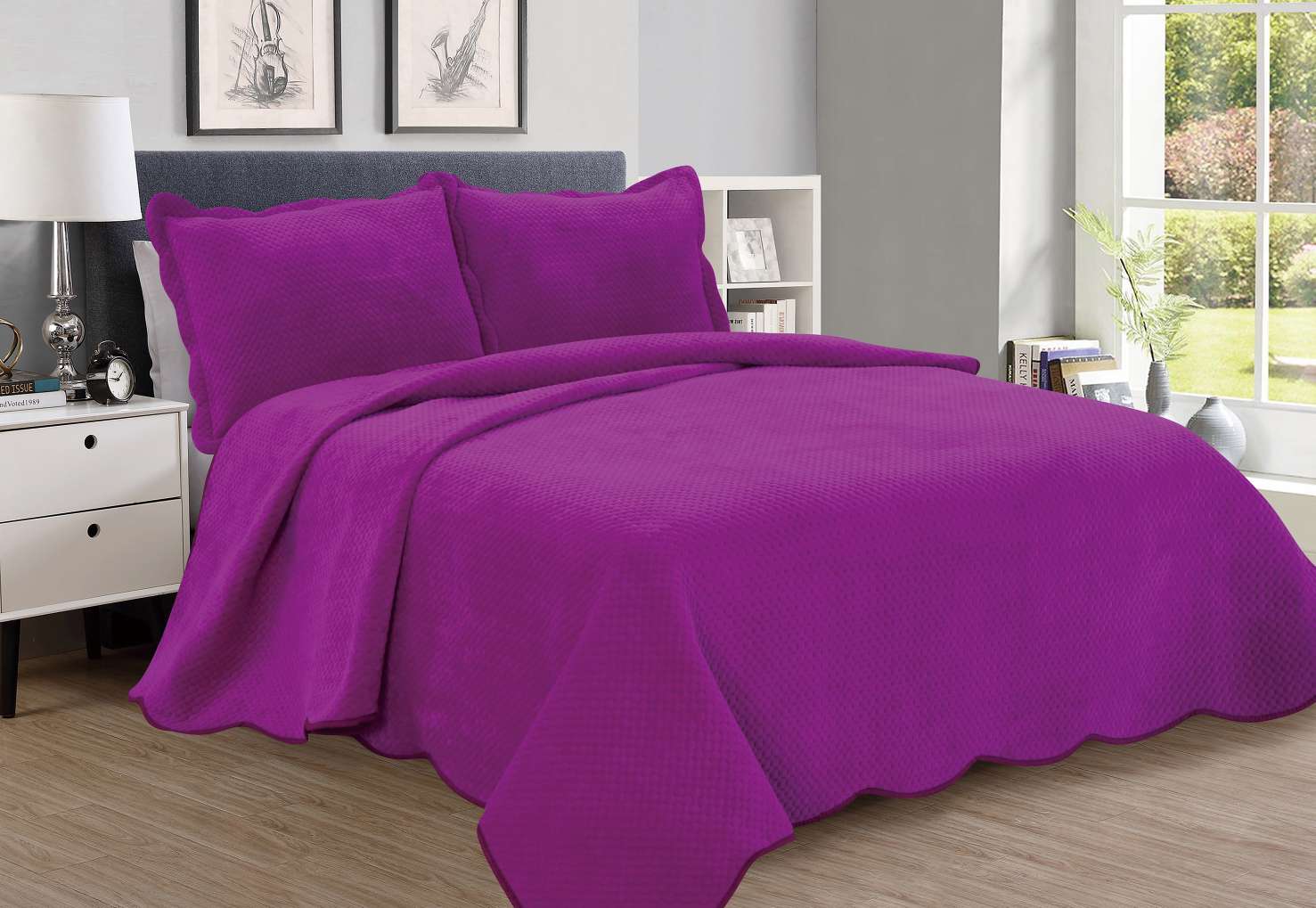 2020纯色水晶绒三件套细节图