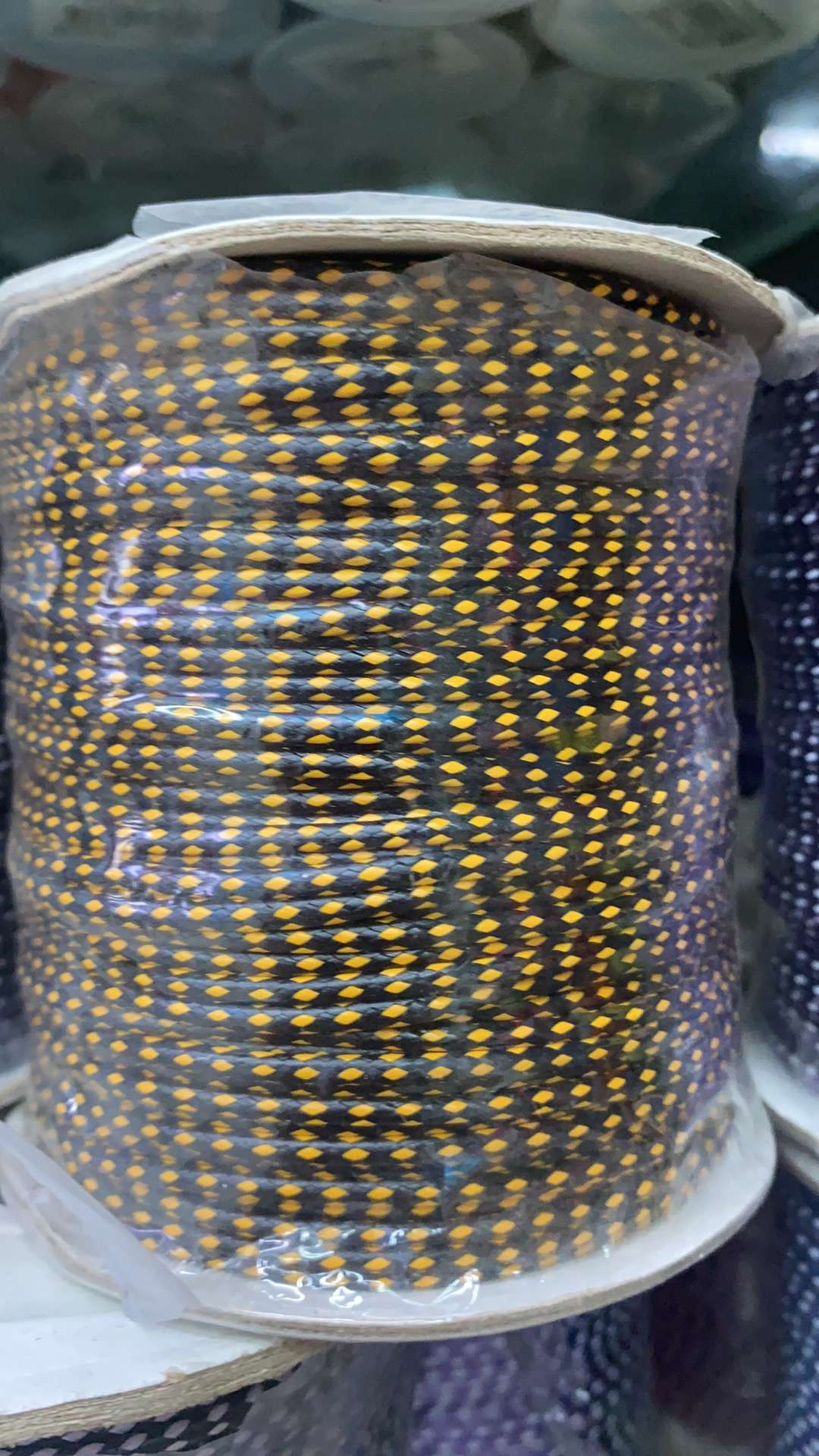 Black and yellow double-layered Korean wax thread 2.0