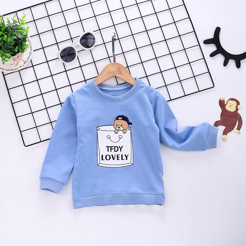 Baby long sleeve new spring children's top for boys and girls with foreign style base thumbnail