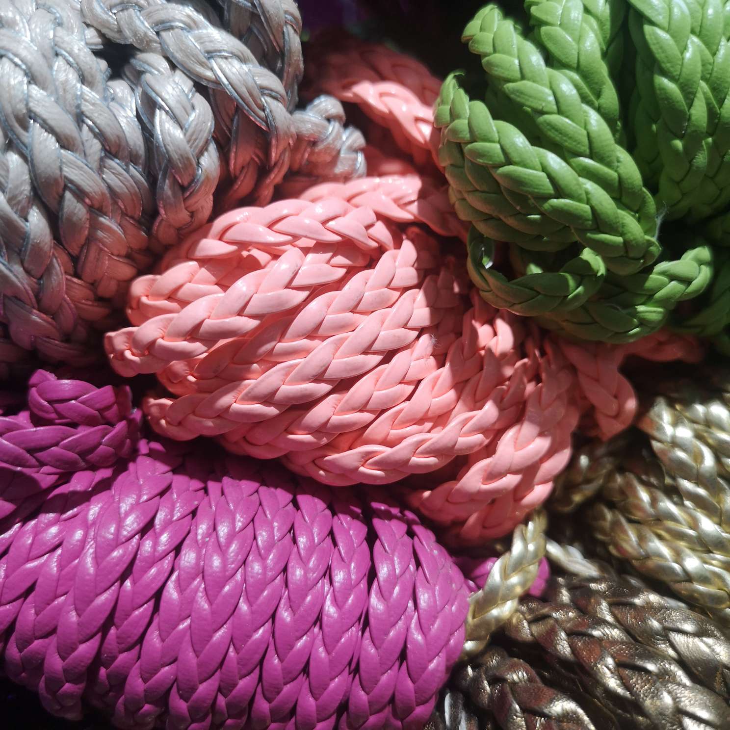 3mm leather flat braided thread thumbnail