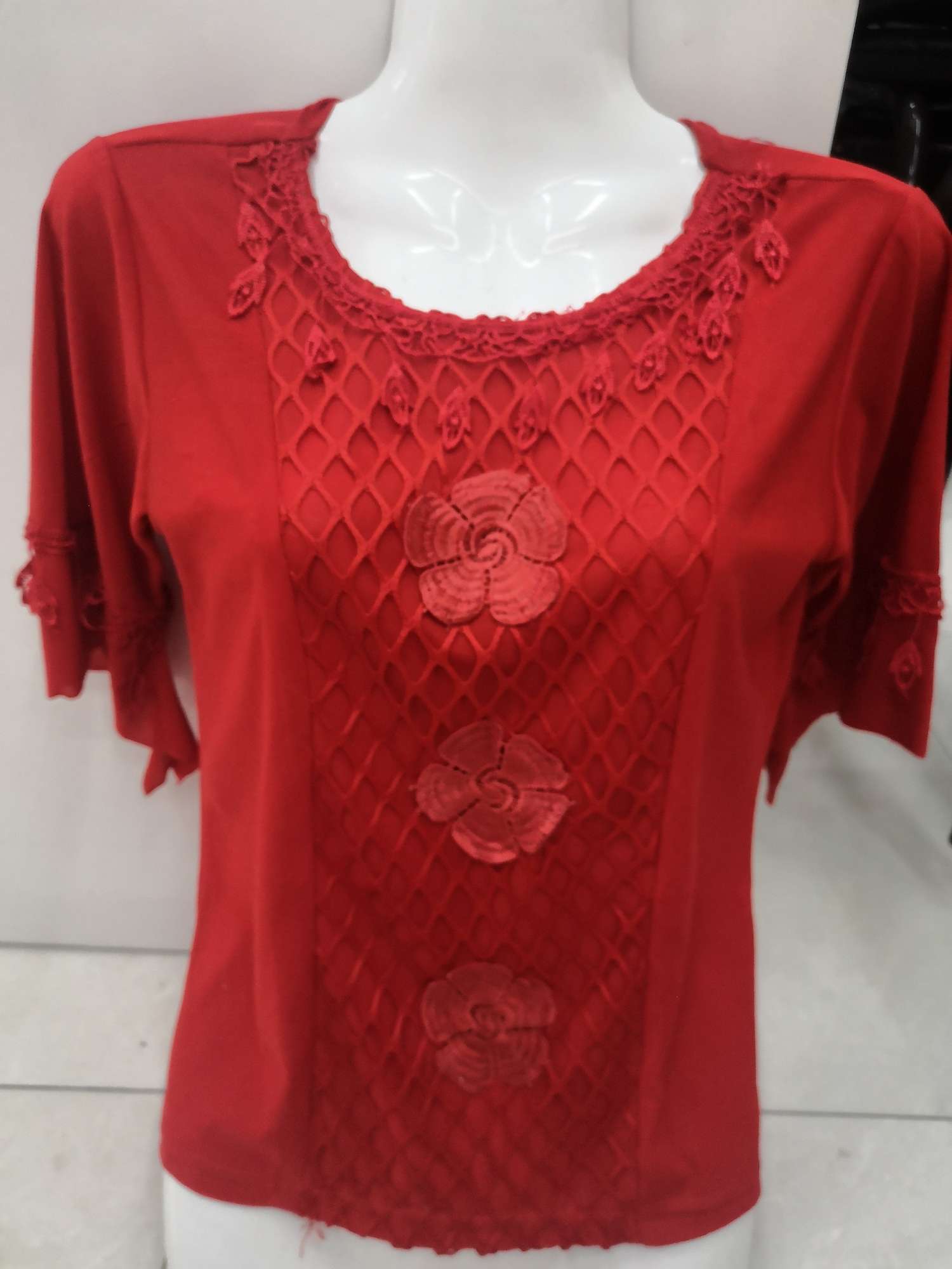 Silk lace lady's middle sleeve thumbnail
