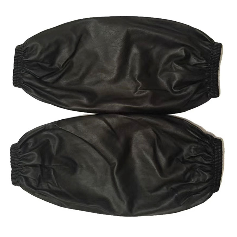 Leather sleeve covers, winter waterproof and oil-proof, adult sleeves, PU sleeve guards, extra-large, extra-long sleeve covers, labor protection sleeve covers undefined