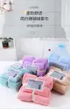Coral fleece absorbent towel and Bath towel gift box Item Picture