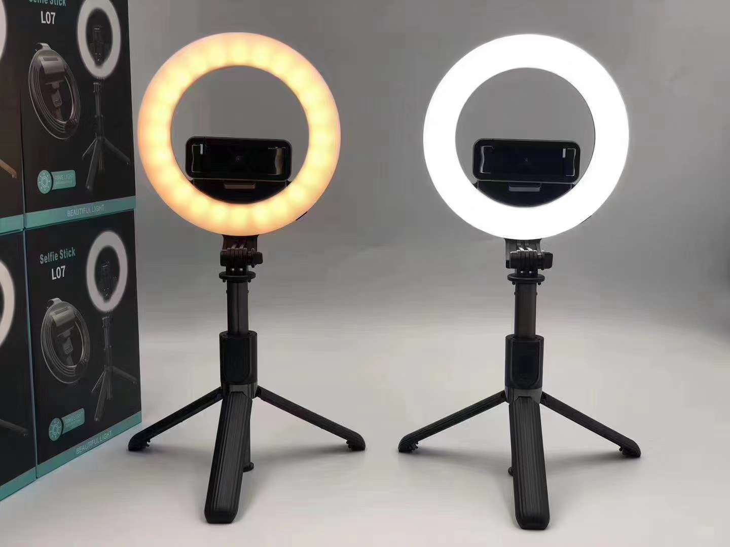 蓝牙三脚架自拍杆L07带补光灯产品图