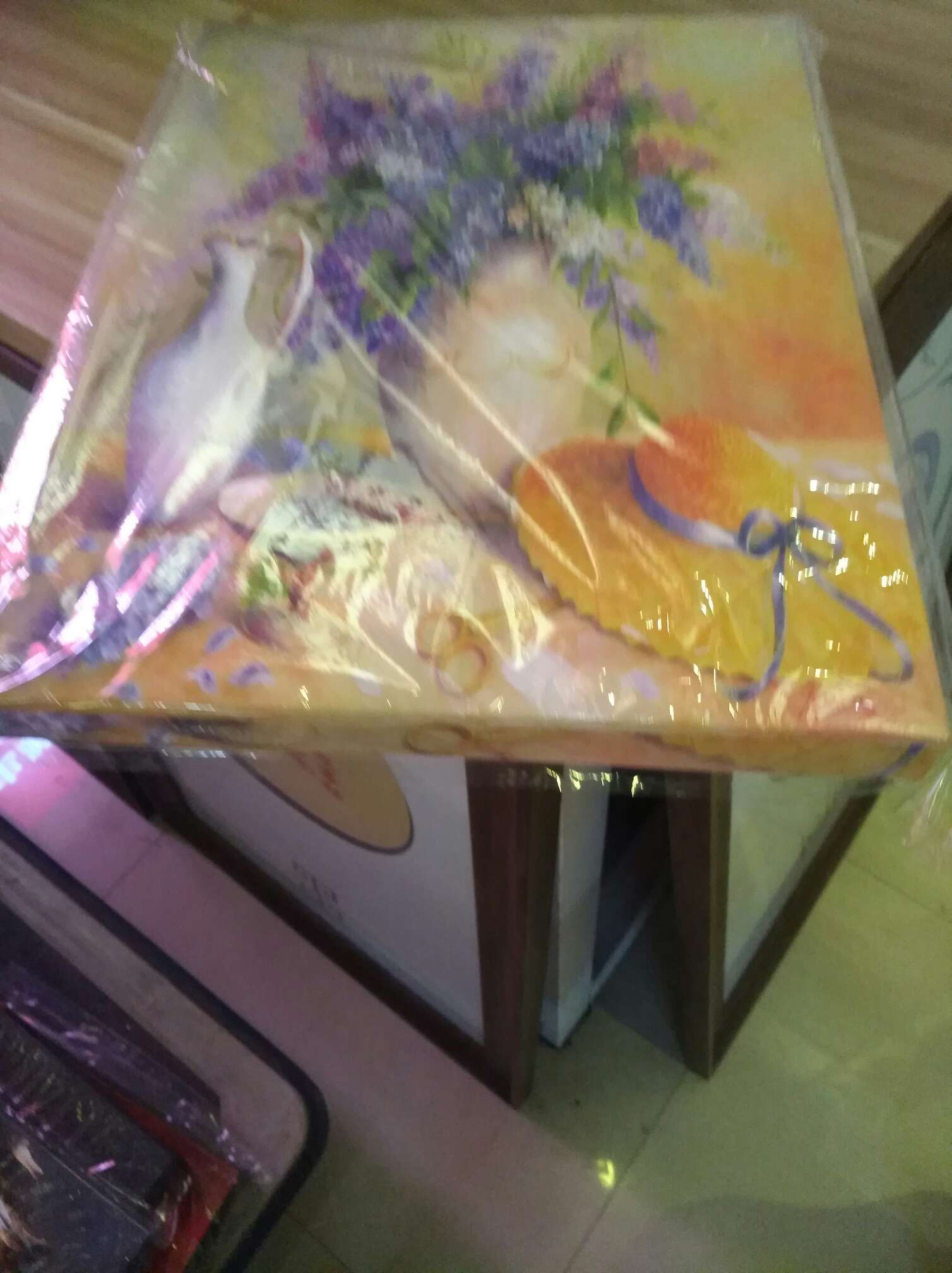 名花争鲜富贵油画喷绘油画