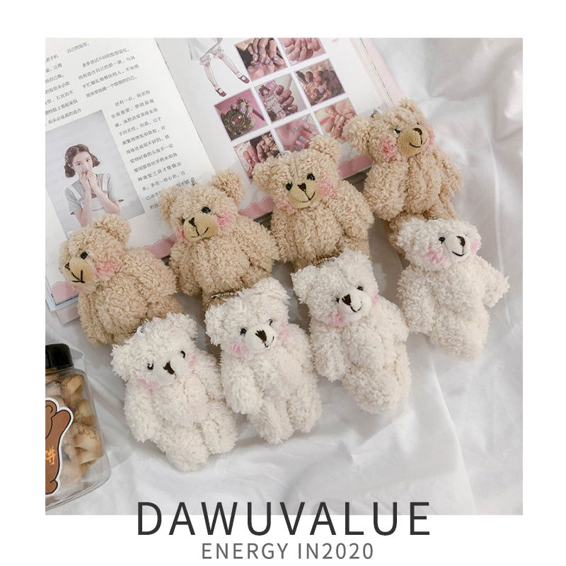 Keychains, female Instagram influencers, cute and girlish pendants, plush dolls, bear dolls, toy bags, couple pendants undefined