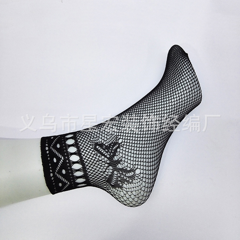 Factory wholesale supply of thin women's breathable socks, jacquard sexy and fashionable socks, and new styles for women details Picture