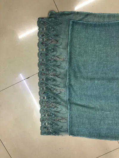 Lace Scarf Wrapped Head
