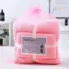 Coral fleece absorbent towel and Bath towel gift box details Picture