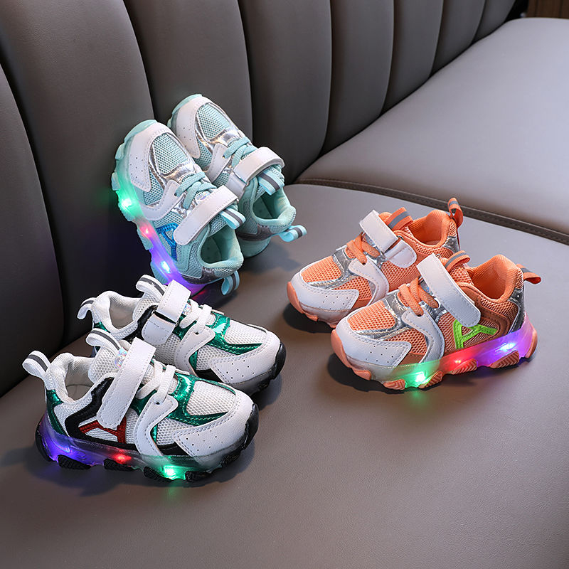 休闲运动透气led灯发光鞋学生鞋图