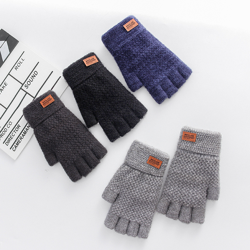 Men's half-fingered gloves