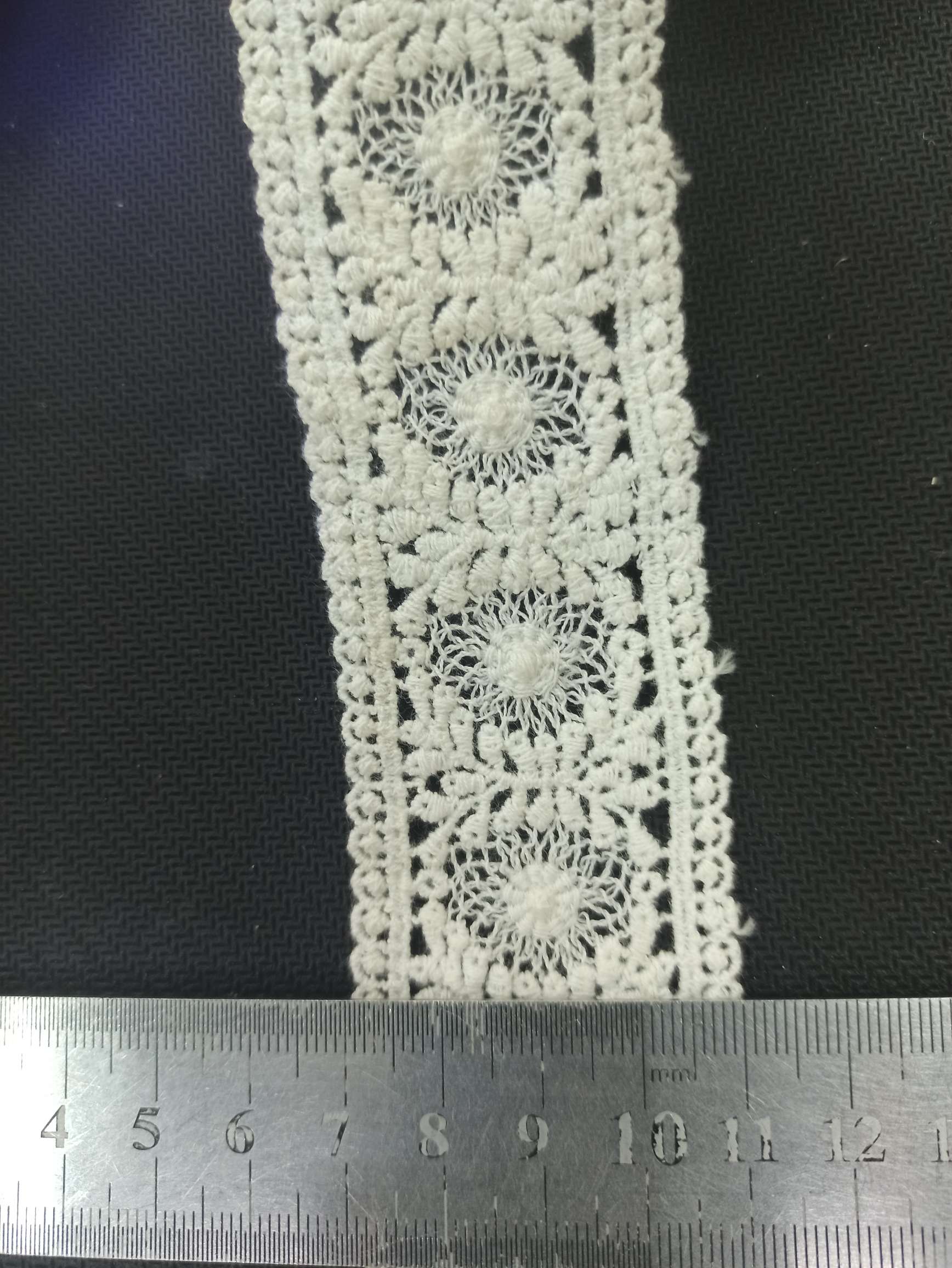 Cotton Thread Water Soluble Embroidery Lace 112024A