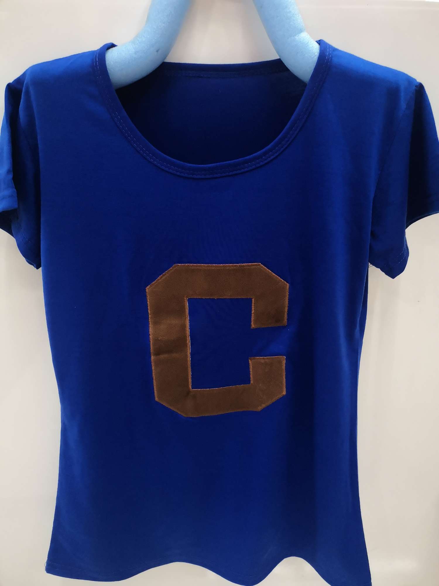 Embroidered C-character short sleeves for women thumbnail