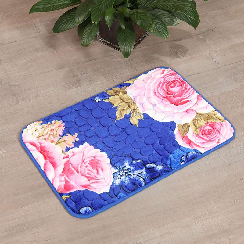 Pebble-shaped embossed floor MATS, thickened bathroom anti-slip and absorbent foot MATS wholesale, kitchen entrance floor MATS details Picture