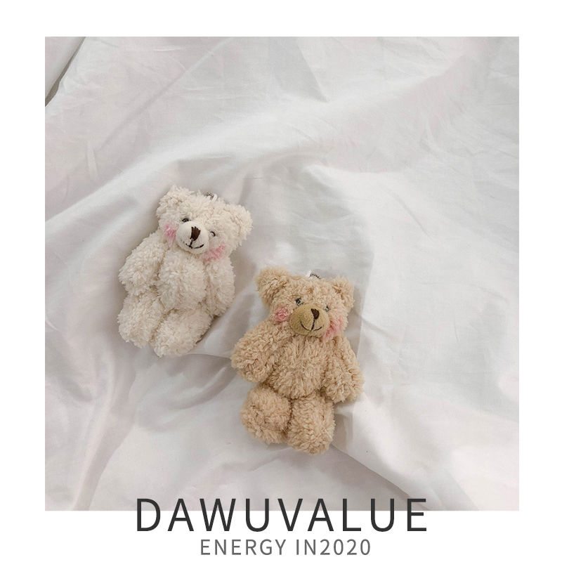 Keychains, female Instagram influencers, cute and girlish pendants, plush dolls, bear dolls, toy bags, couple pendants Specification image