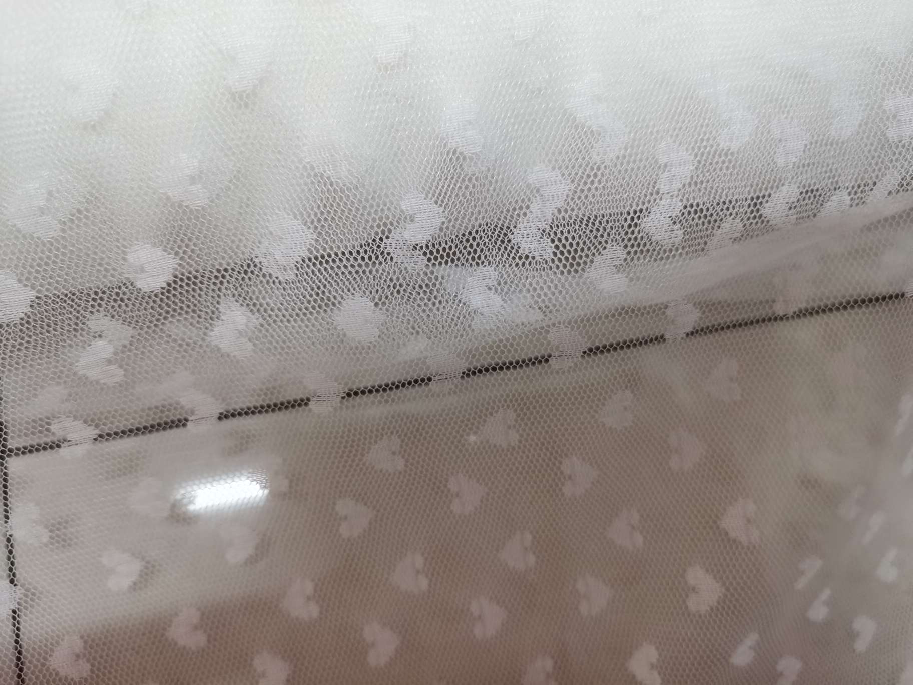 Fabric for peach heart clothing decorations details Picture