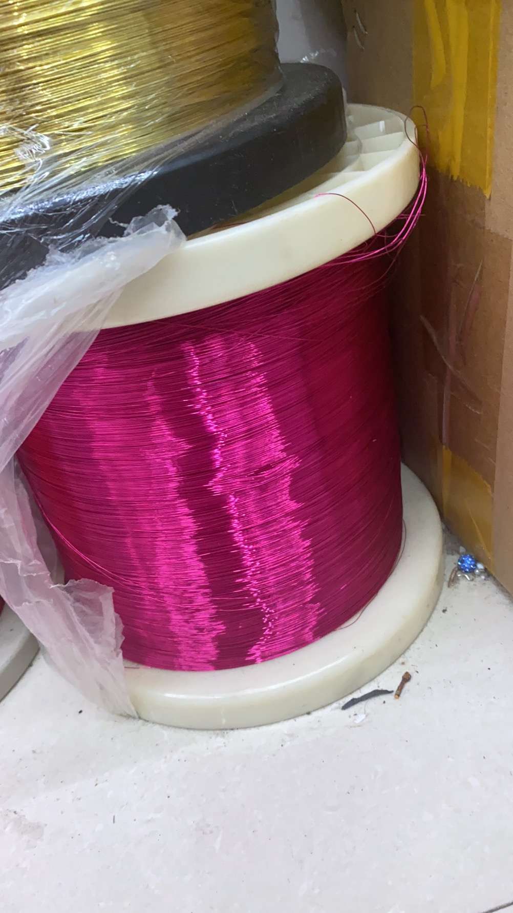 Colored copper wire rose red 0.3