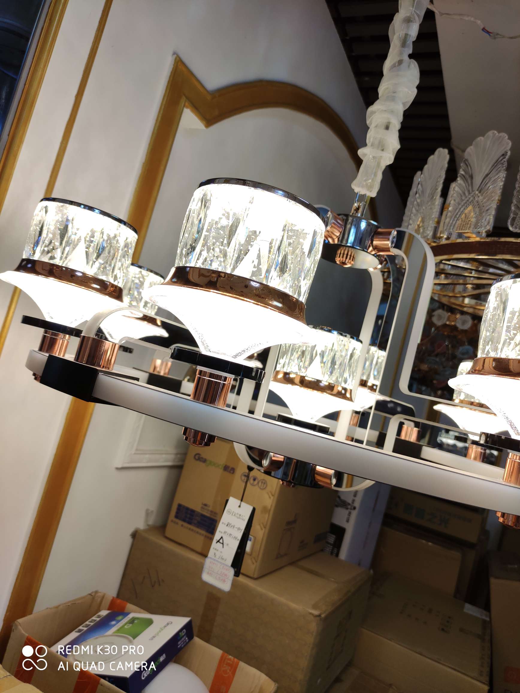8808-8 + 4 + 1 Postmodern wall lamp, creative lamp, Doctor lamp, packaging 95X95x58CM Item Picture
