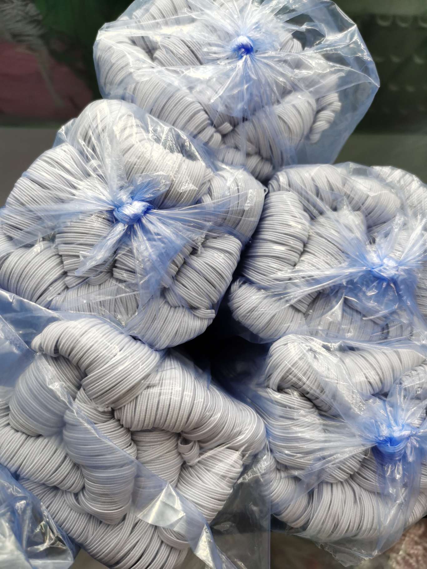 4毫米白色进口乳胶走马带弹力绳服装辅料松紧带