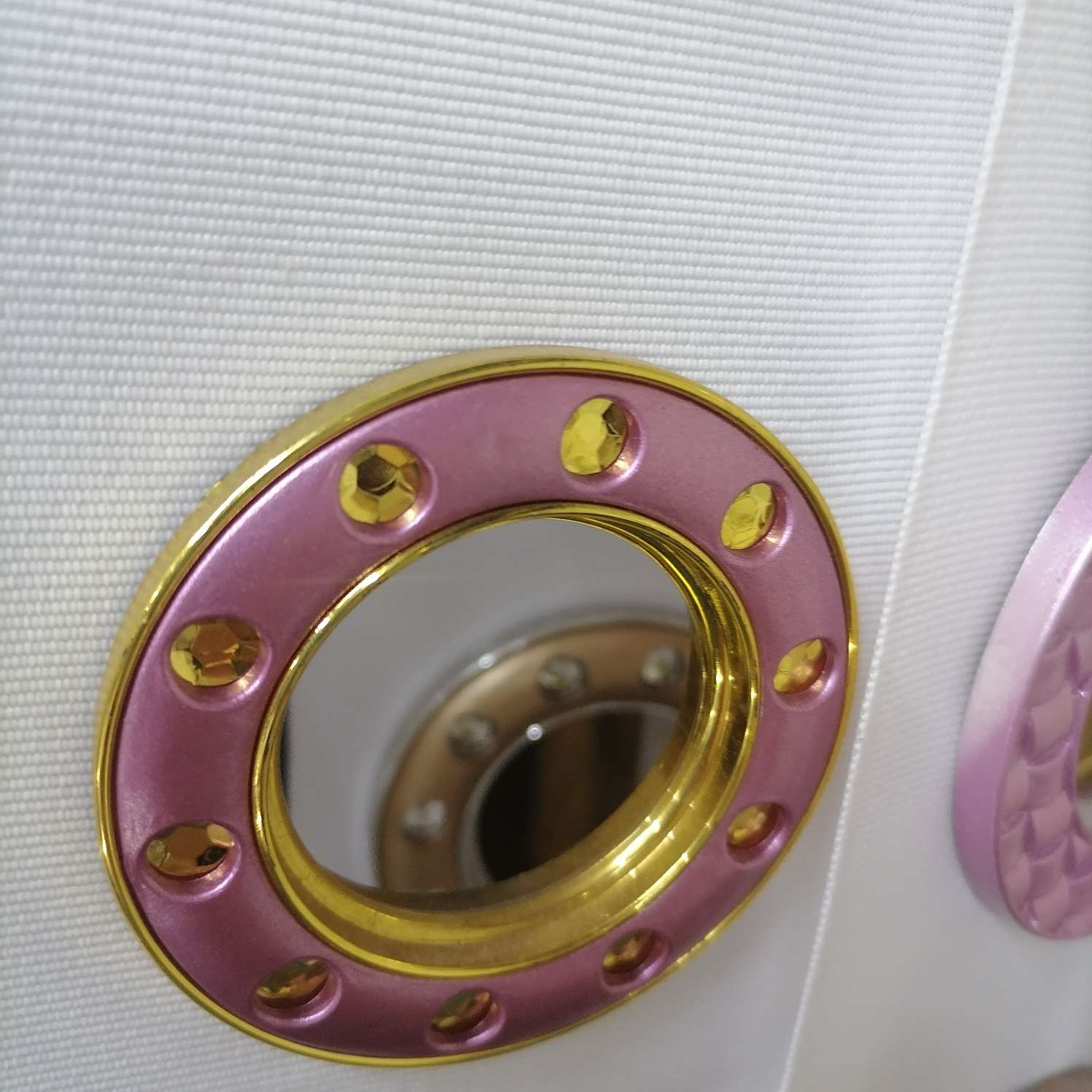窗饰配件轨道环镶钻粉色
