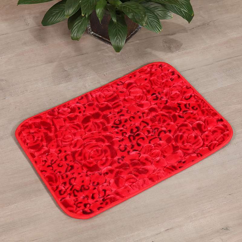 Pebble-shaped embossed floor MATS, thickened bathroom anti-slip and absorbent foot MATS wholesale, kitchen entrance floor MATS Specification image