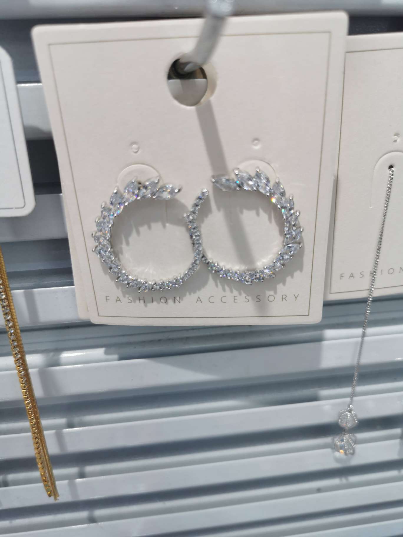 C-shaped earrings