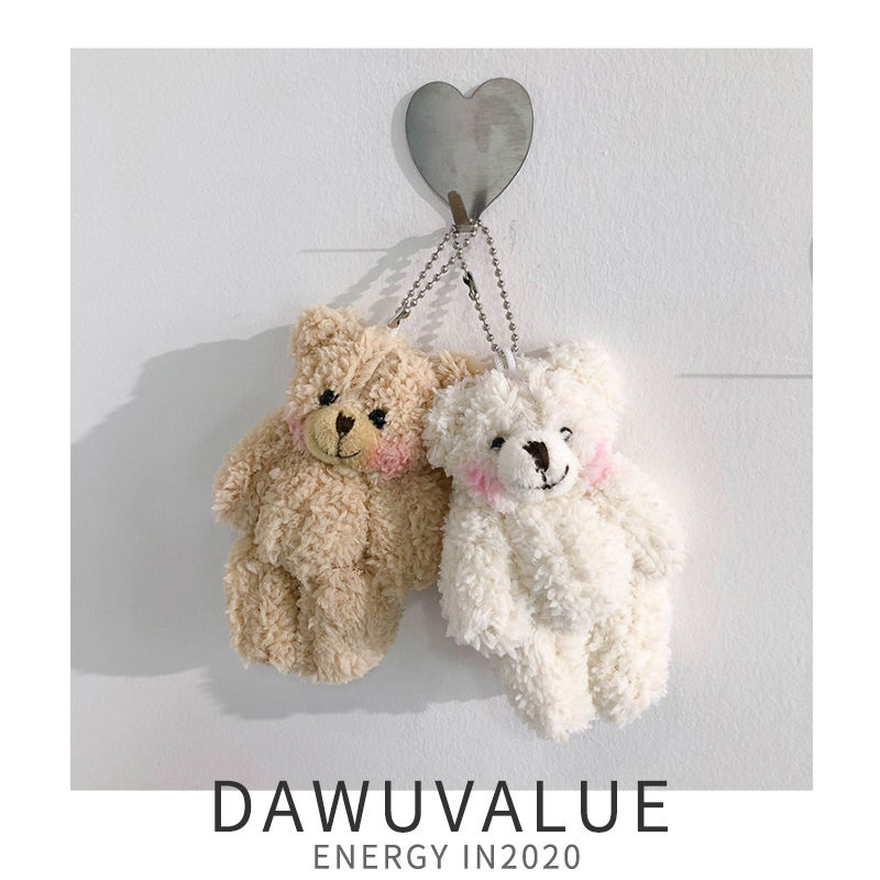 Keychains, female Instagram influencers, cute and girlish pendants, plush dolls, bear dolls, toy bags, couple pendants details Picture