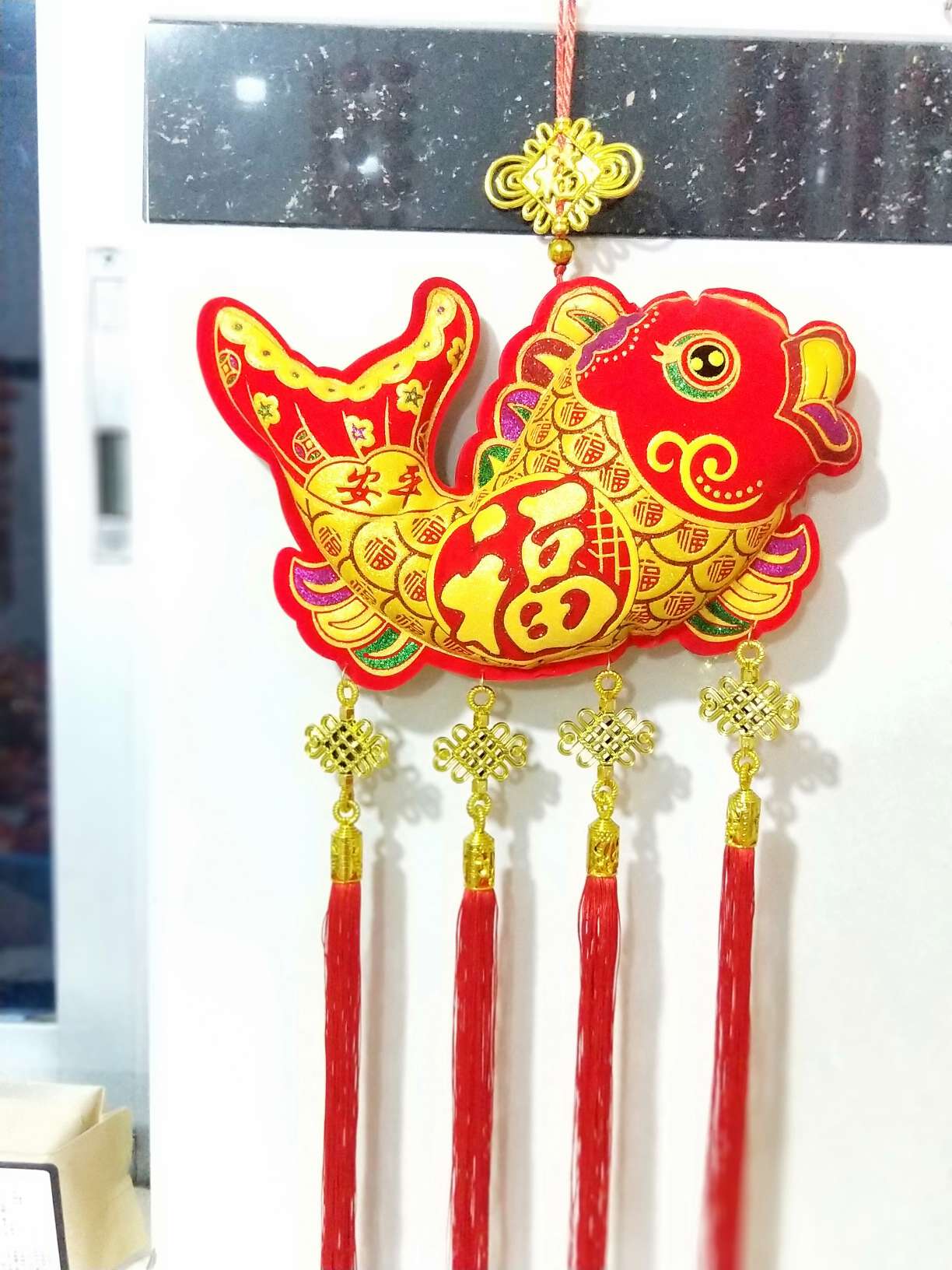 Medio estilo nacional baifu doblado pescado fiesta de boda y festival suministros de fábrica directamente de la muestra de bienvenida de casa personalizada
